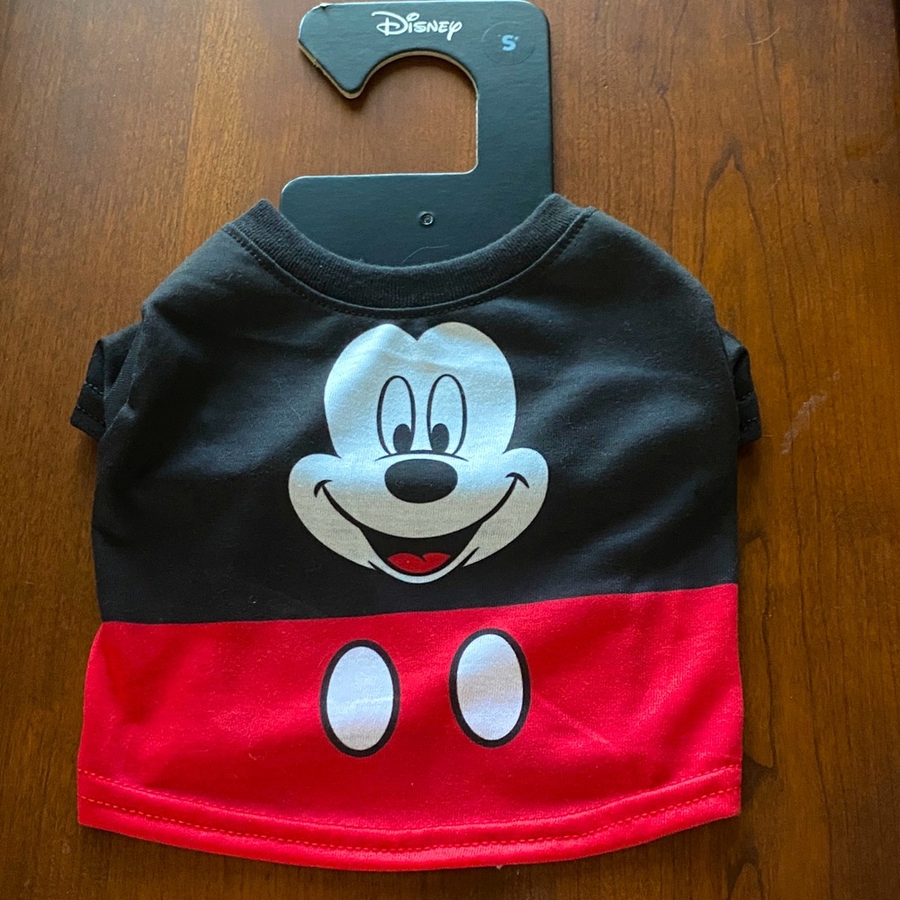 Disney Black and Red Mickey Mouse Pet Shirt